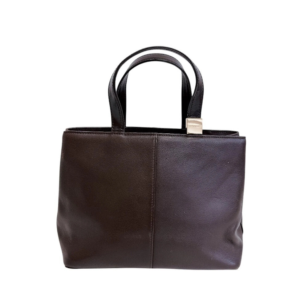 BURBERRY Burberry Nova Check pattern leather handbag, brown